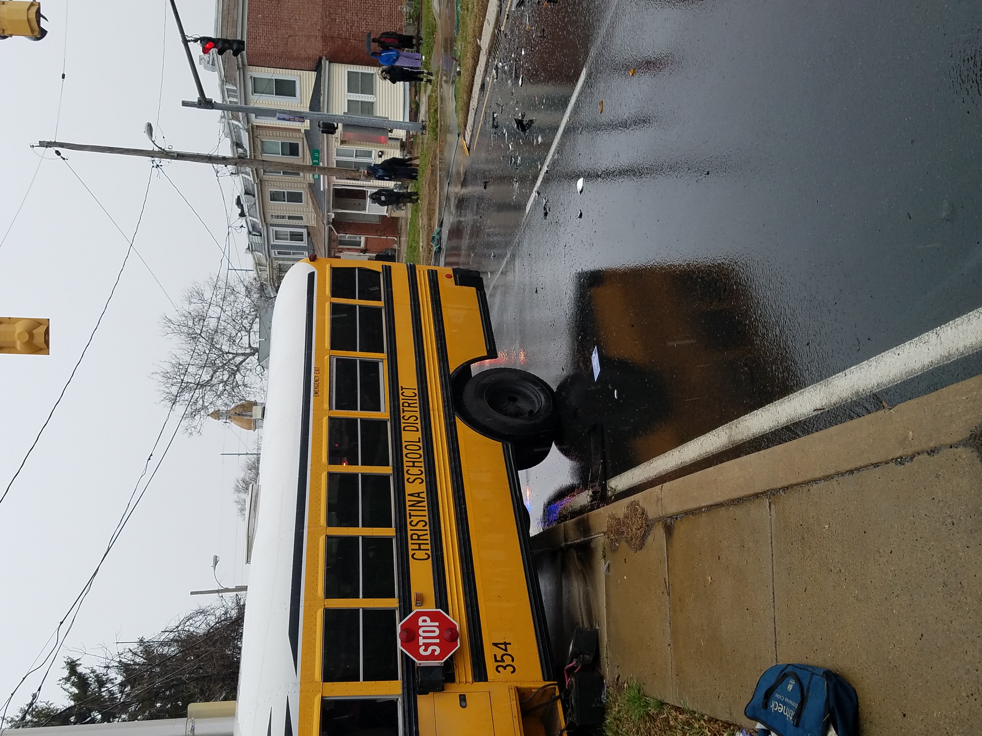 Wilmington School Bus And Dump Truck Collide One Trapped First State