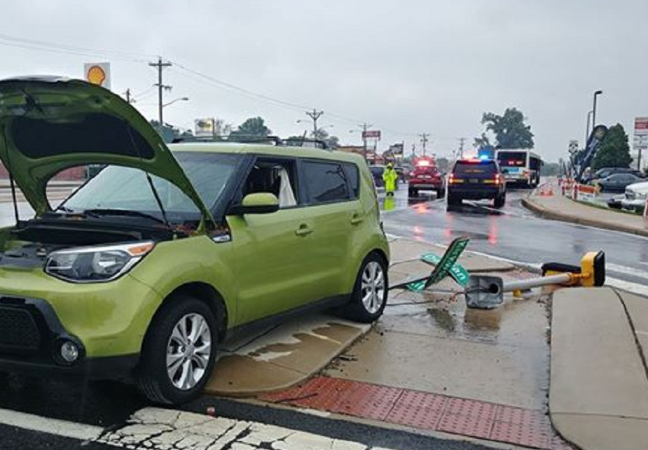 DART Bus Collides With Small Car On Kirkwood Highway, Two To Hospital
