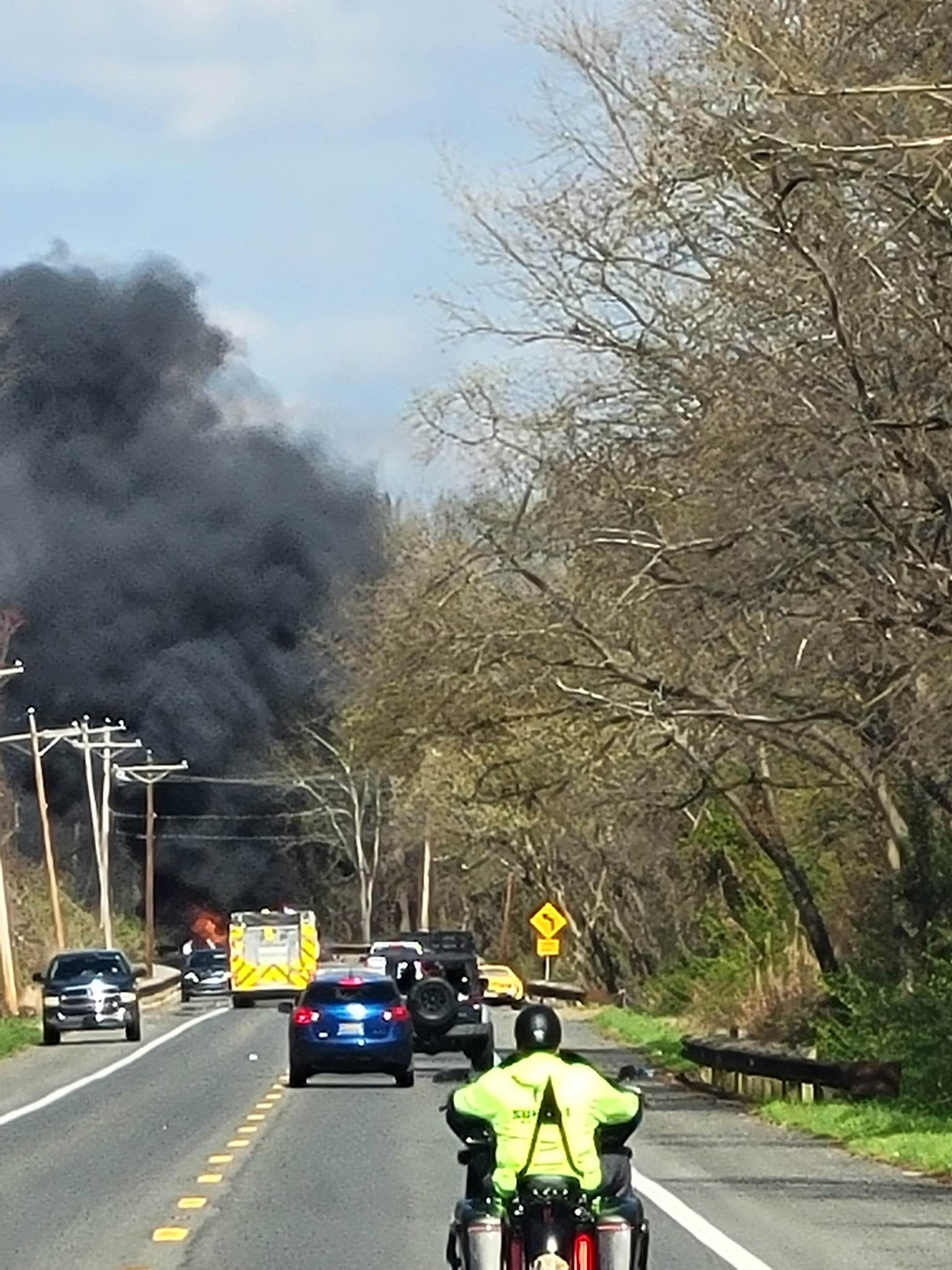 Just In: Rider Escapes Major Injuries In Fiery Crash Tuesday – First ...